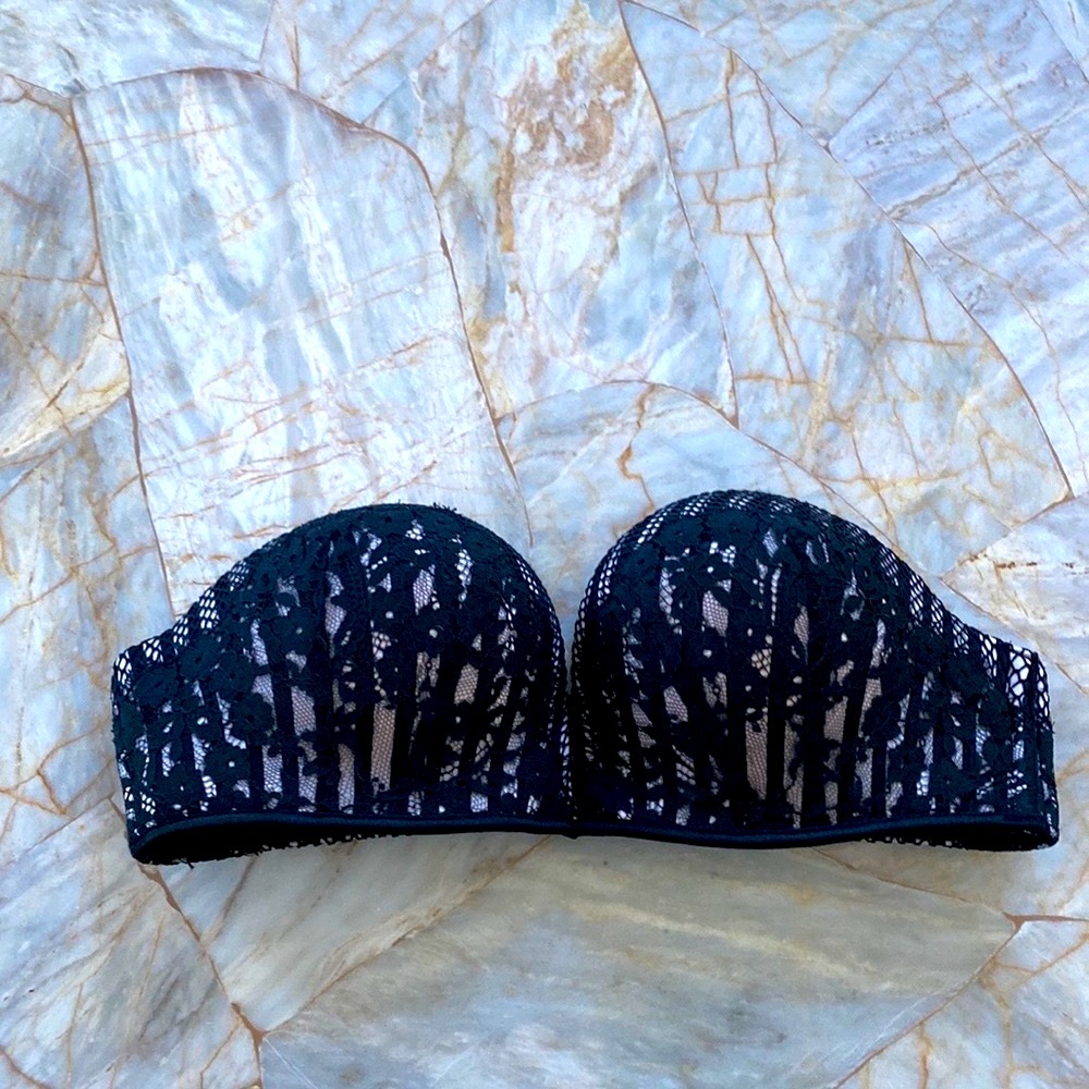 Victoria Secret Bombshell Add-2-Cups Push-Up Bra 32B Strapless Bra
